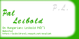 pal leibold business card